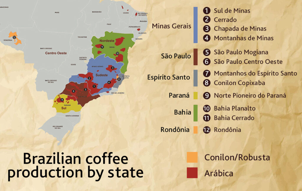 brazilian coffee regions